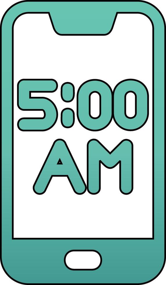 Smartphone Alarm Vecto Icon vector