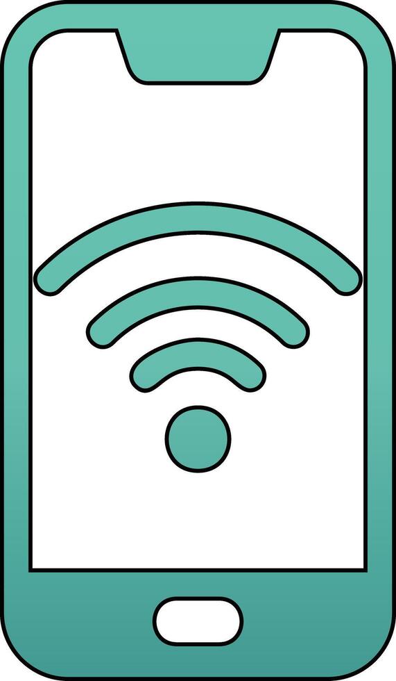 Smartphone Wifi Vecto Icon vector