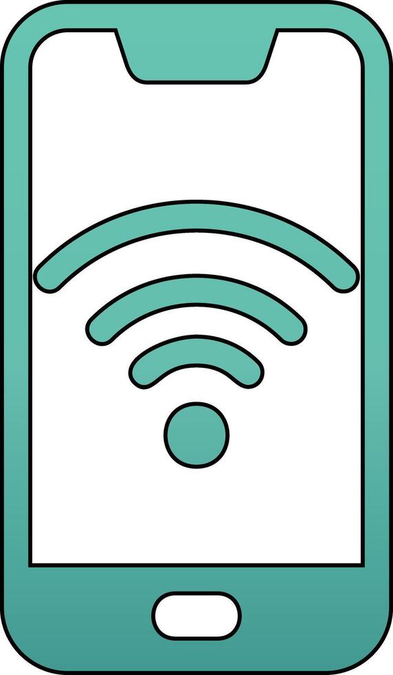 Smartphone Wifi Vecto Icon vector