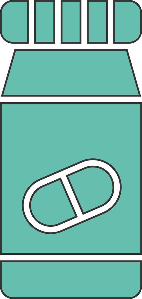 Pills Bottle Vecto Icon vector