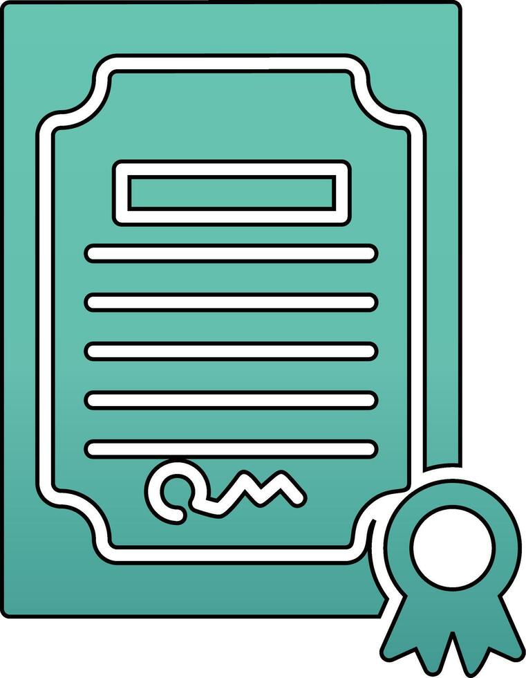 Certificate Vecto Icon vector