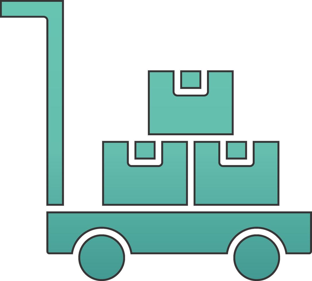 Trolley Vecto Icon vector