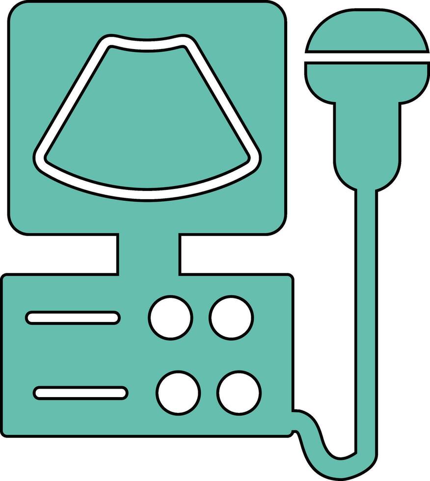 Ultrasound Machine Vecto Icon vector