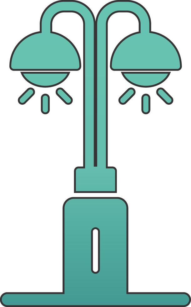 Park Lamp Vecto Icon vector