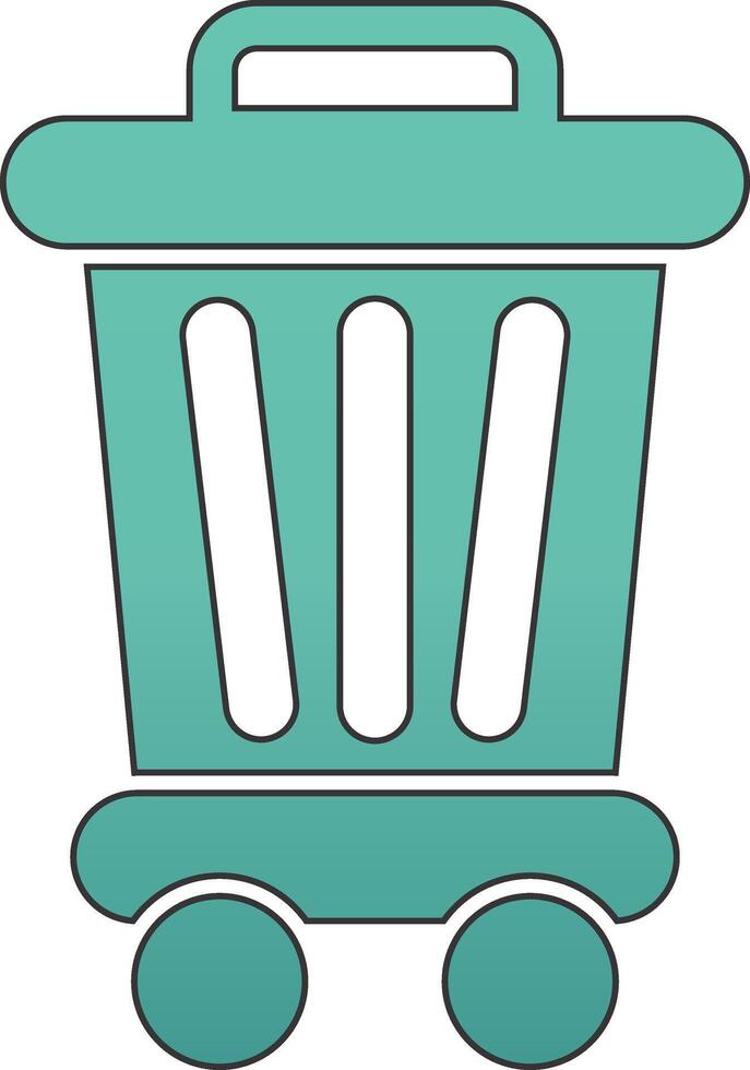 Trash Bin Vecto Icon vector