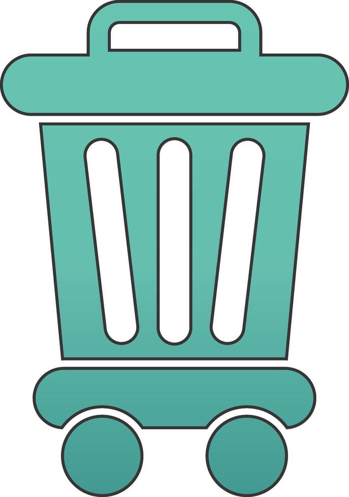 Trash Bin Vecto Icon vector