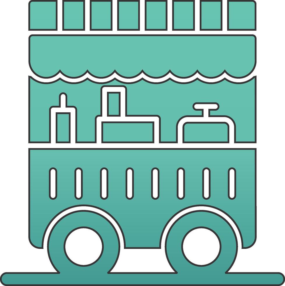 Food Cart Vecto Icon vector