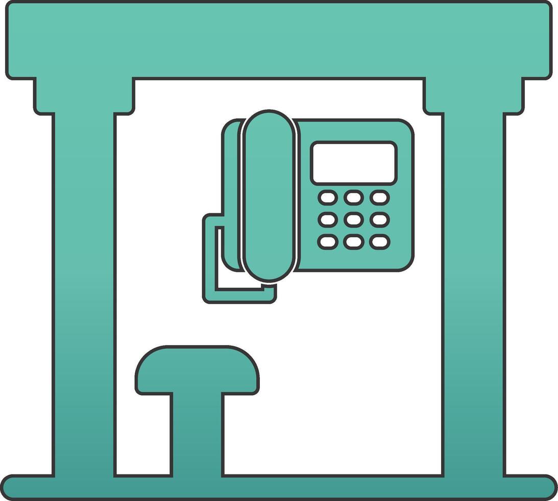 Telephone Box Vecto Icon vector