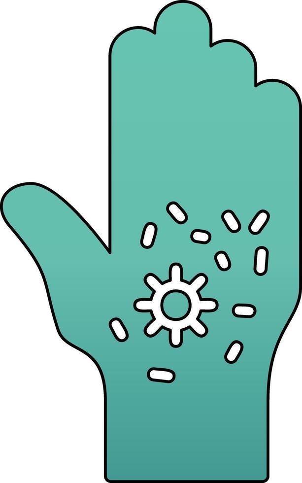 Dirty Hand Vecto Icon vector