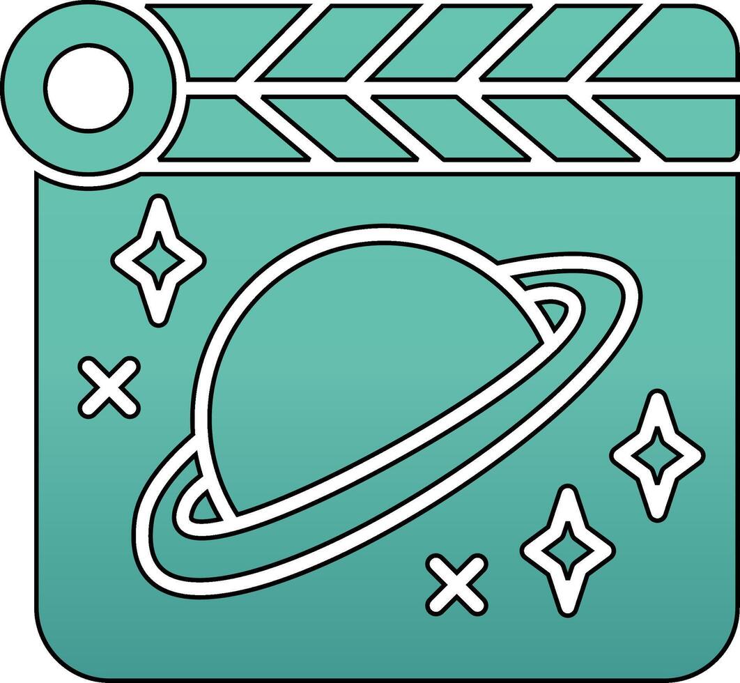 Space Film Vecto Icon vector