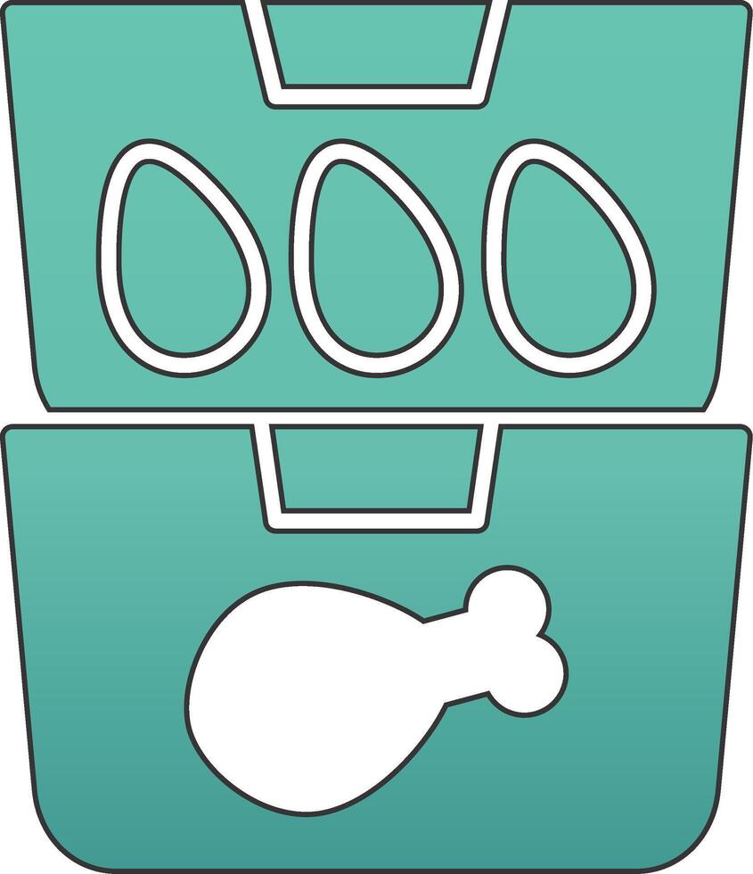 Food Containers Vecto Icon vector