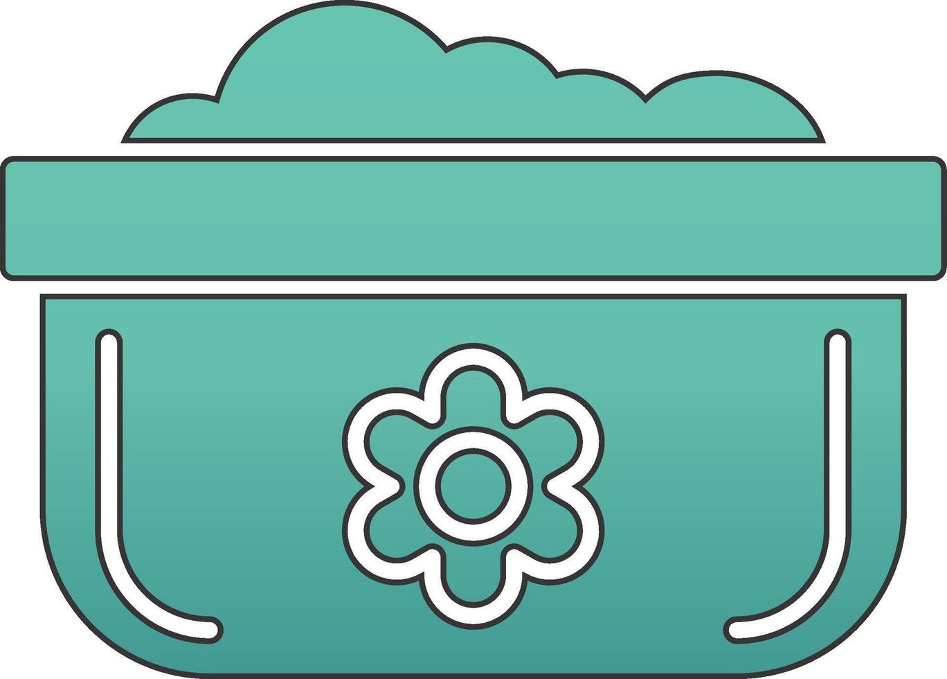 Dishwashing Pot Vecto Icon vector