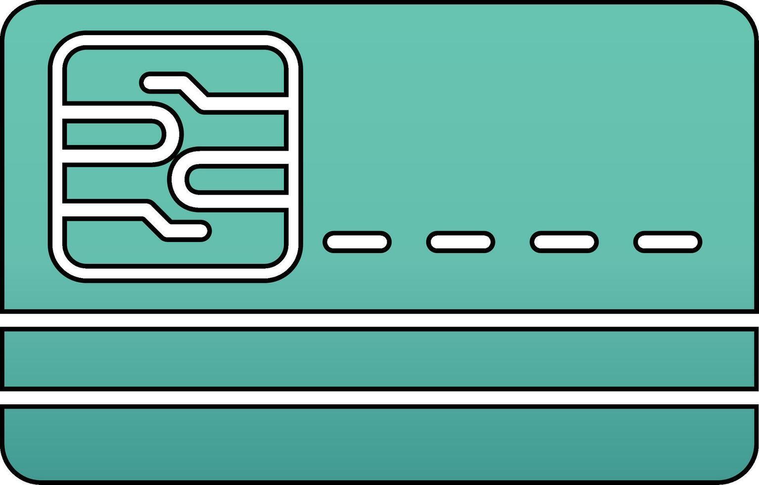 Smart Card Vecto Icon vector
