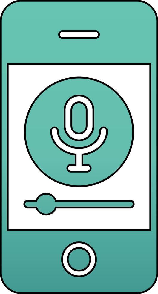 Mobile Record Vecto Icon vector