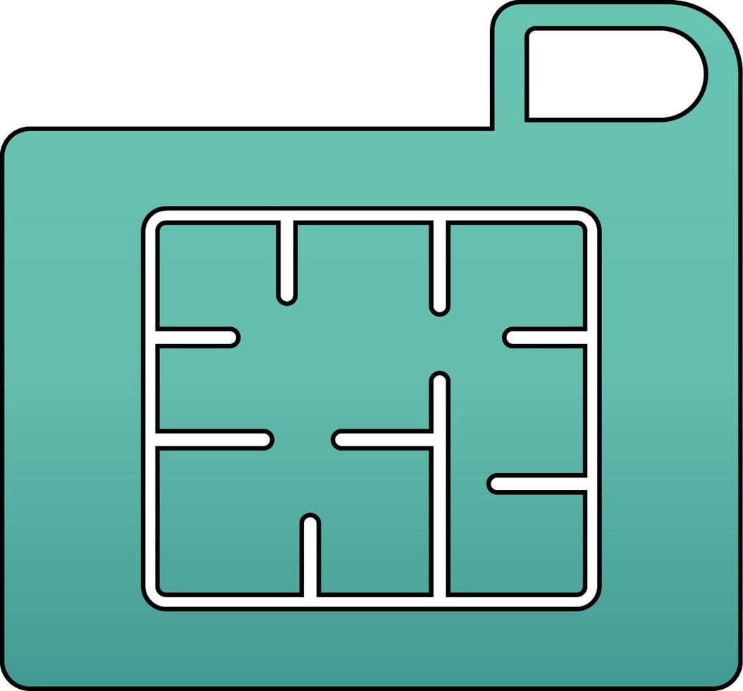 House Plan Vecto Icon vector