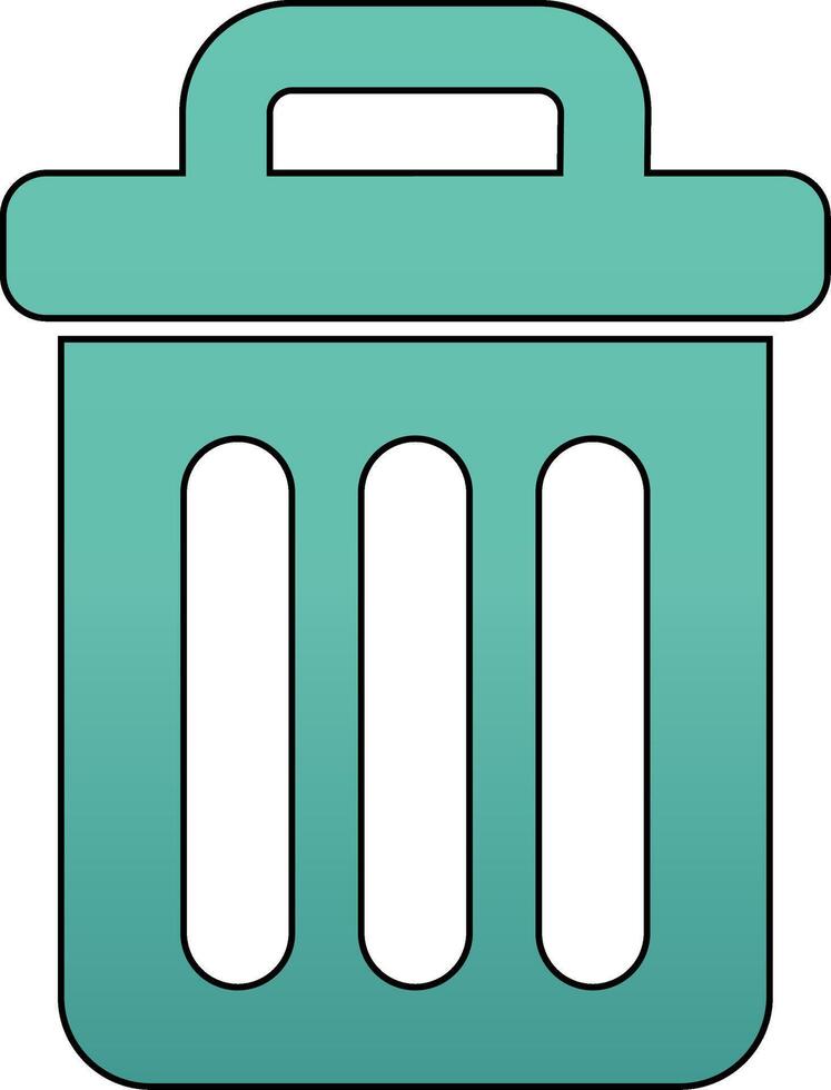 Trash Bin Vecto Icon vector