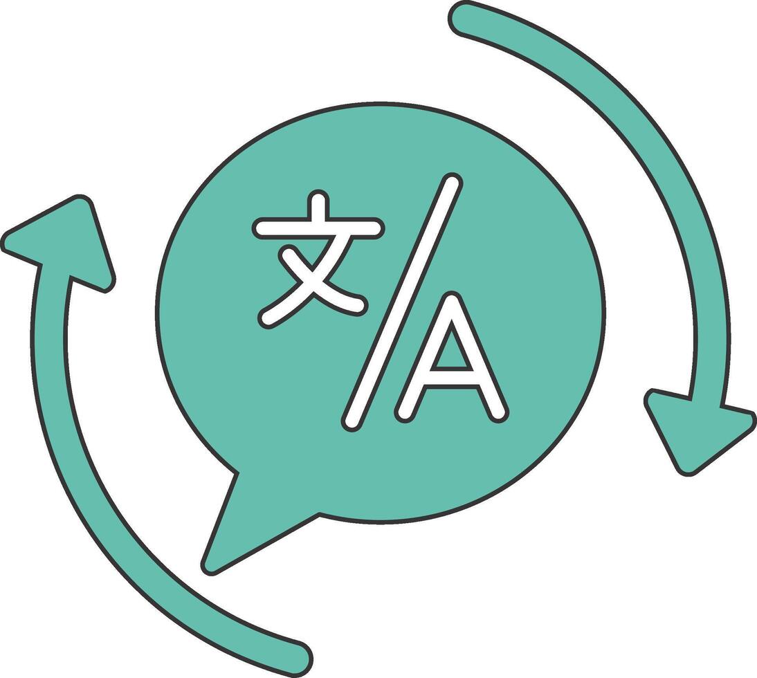 Translation Vecto Icon vector