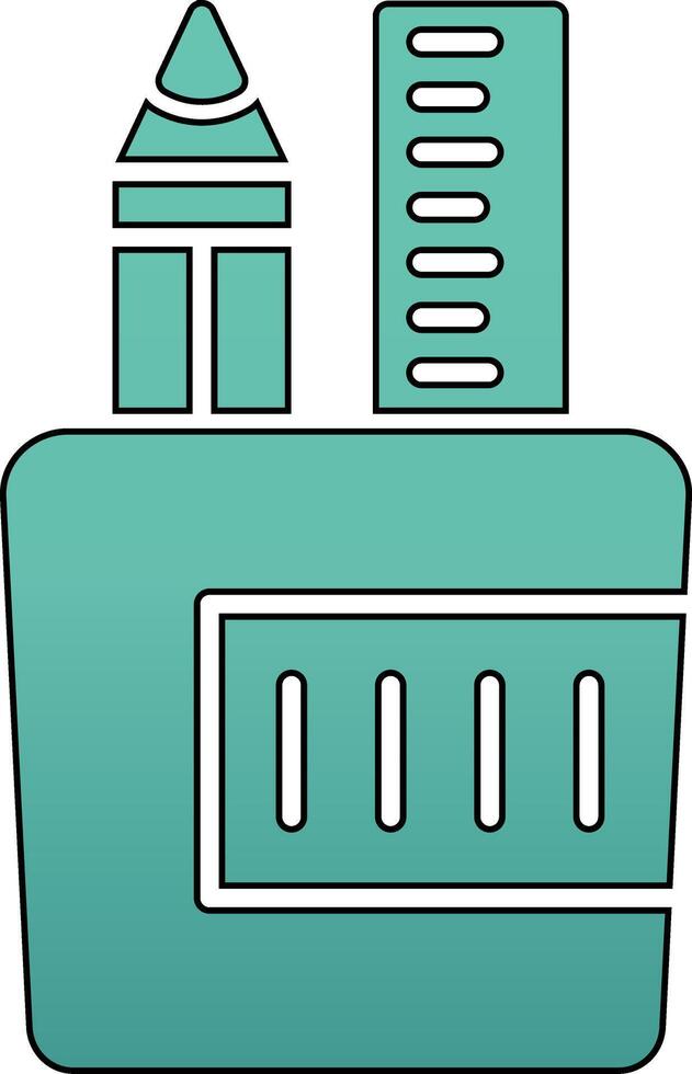 Stationery Mug Vecto Icon vector