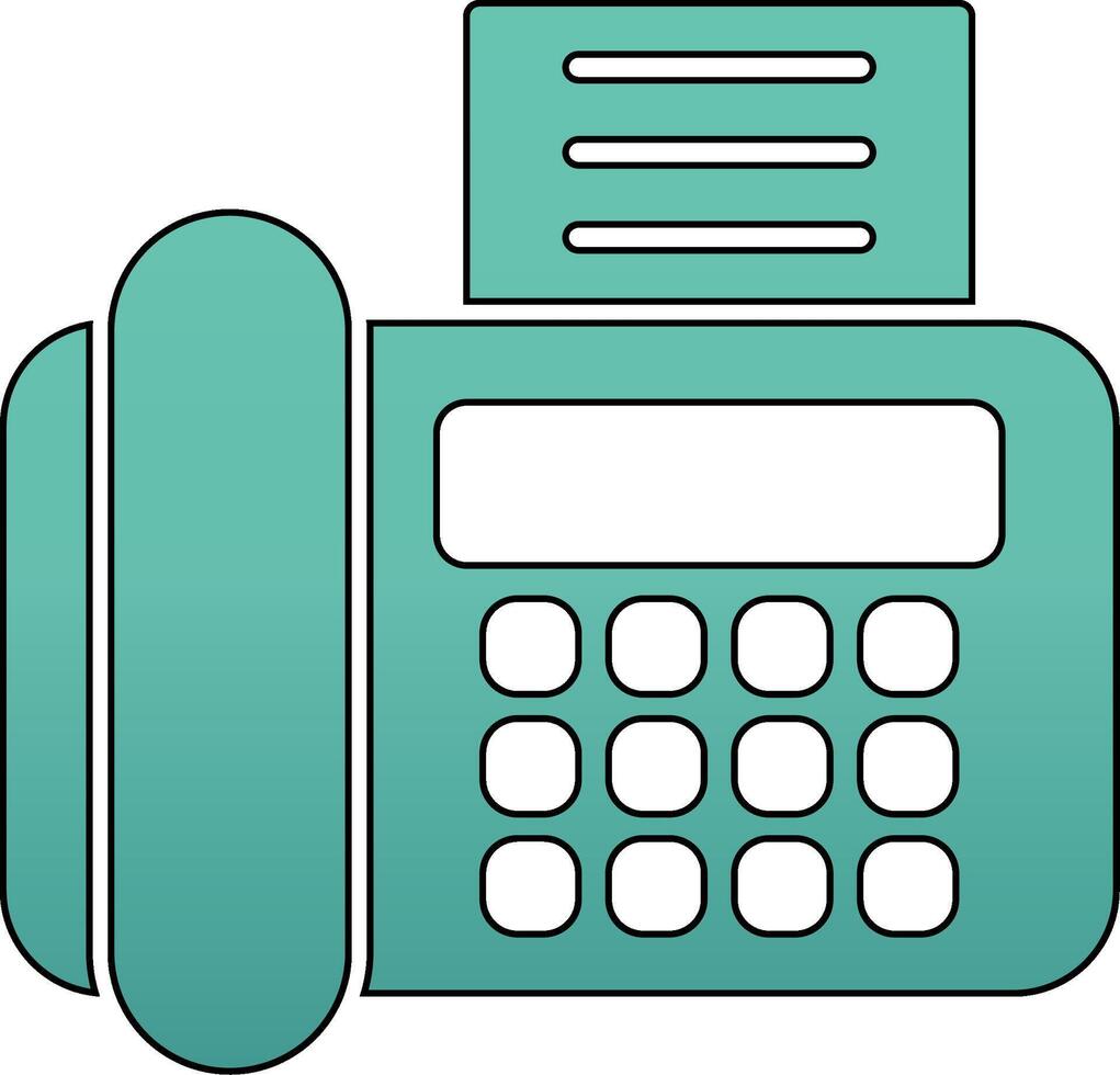 Fax Machine Vecto Icon vector