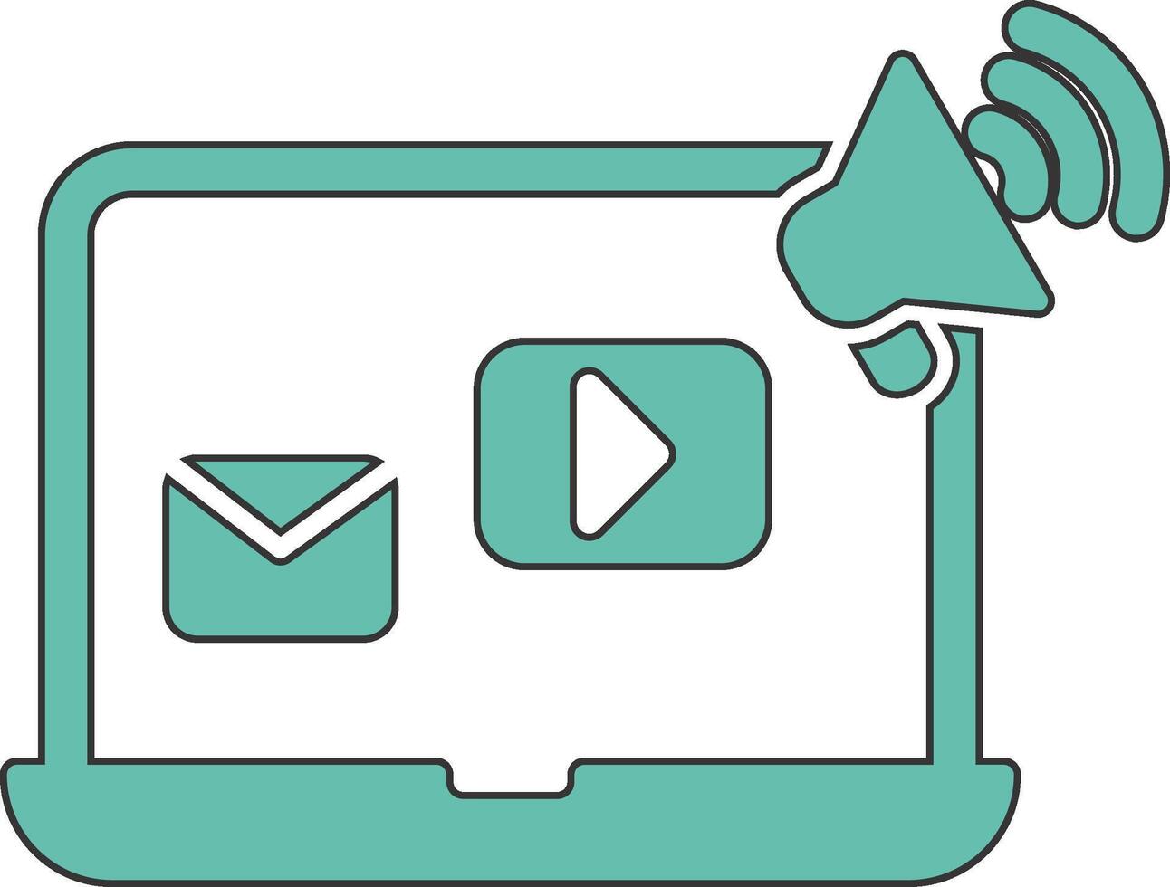 Social Media Marketing Vecto Icon vector
