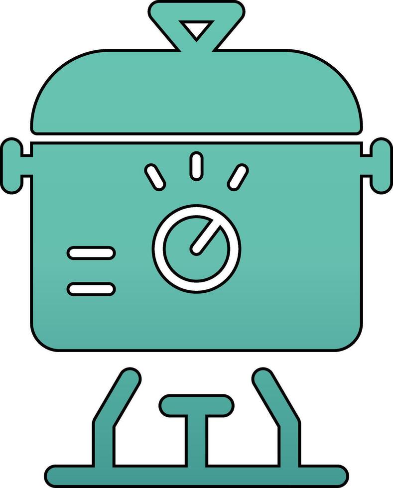 Slow Cooker Vecto Icon vector