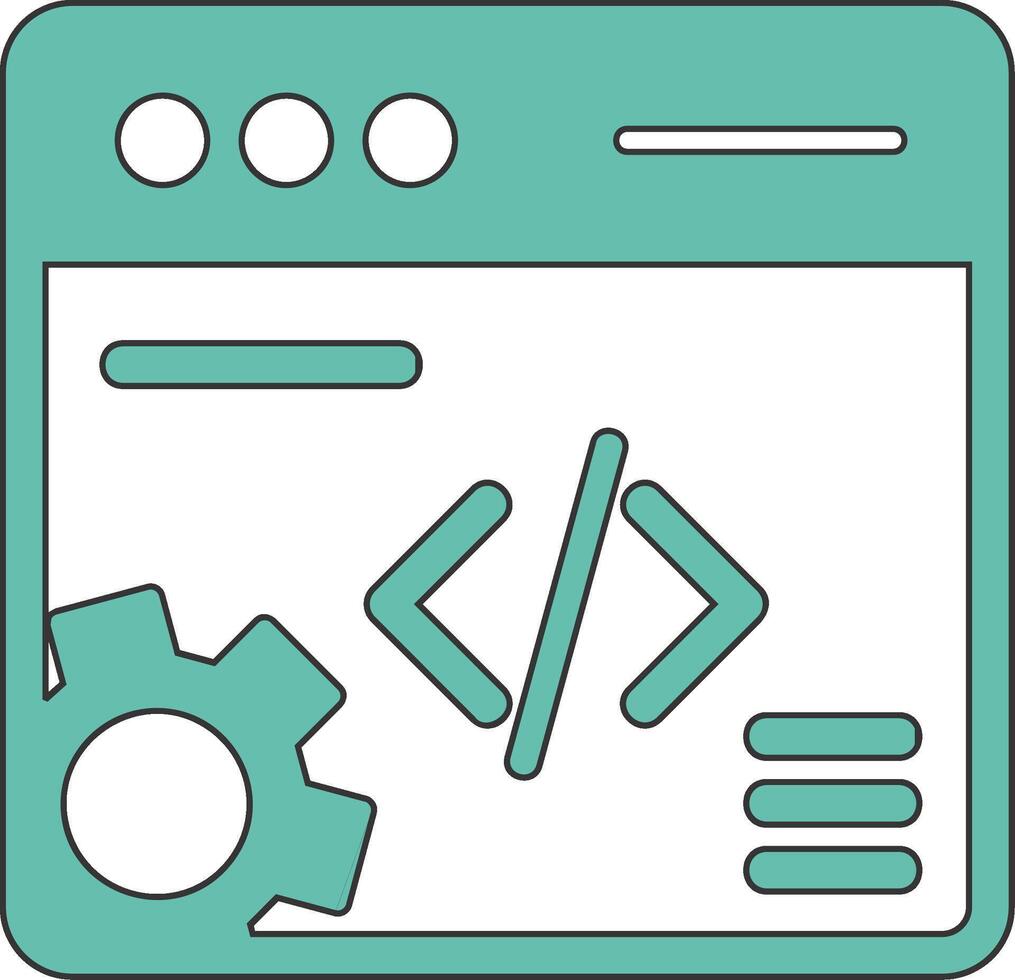 Web Development Vecto Icon vector
