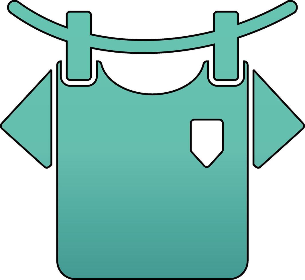 Washing Clothes Vecto Icon vector