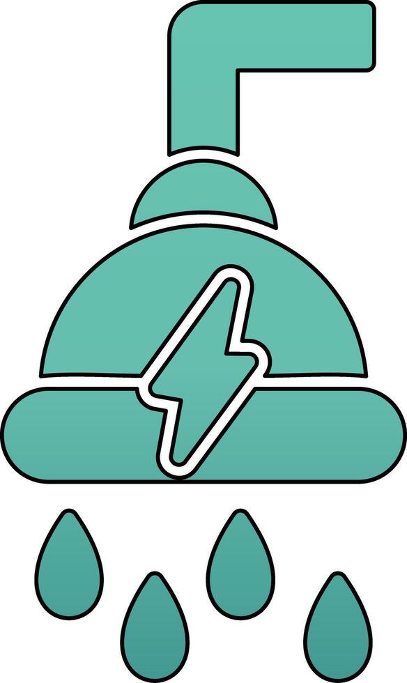 Power Shower Vecto Icon vector
