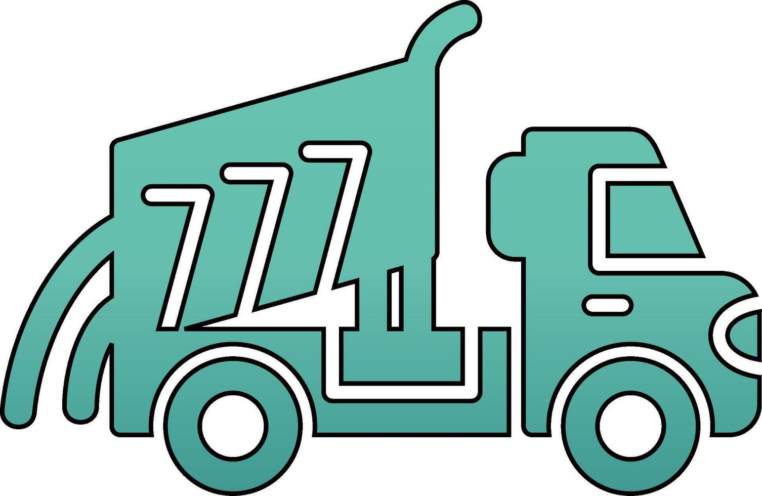 Dumper Truck Vecto Icon vector
