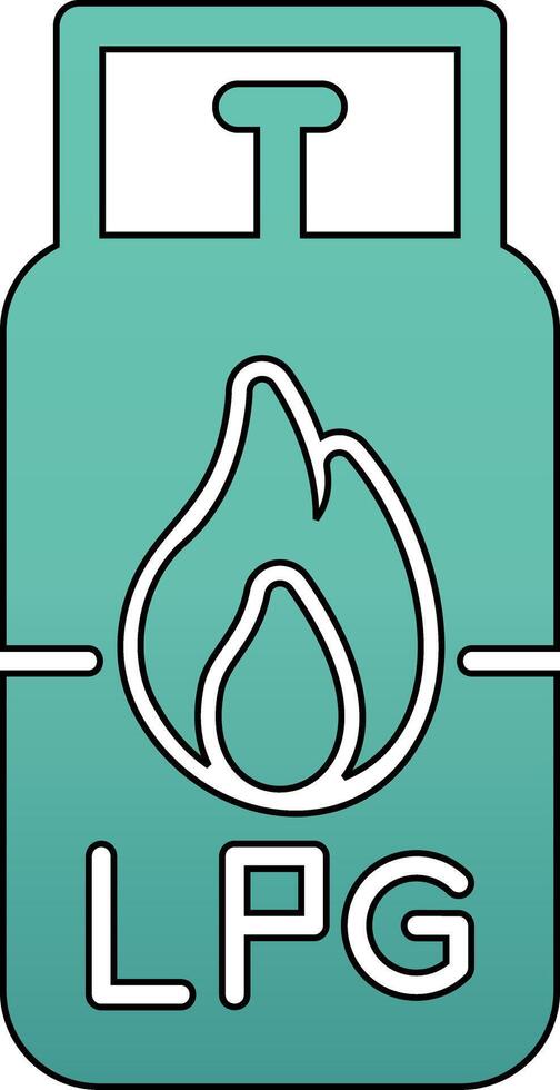 Gas Cylinder Vecto Icon vector