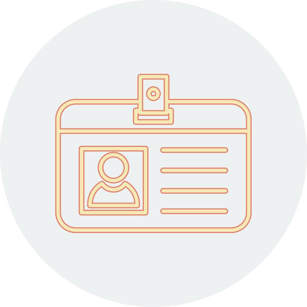 Identification Card Vecto Icon vector