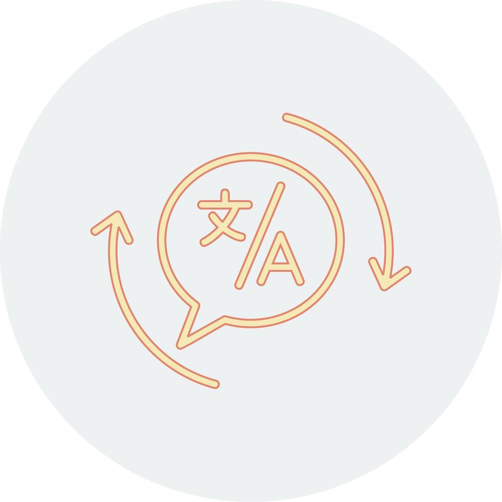 Translation Vecto Icon vector