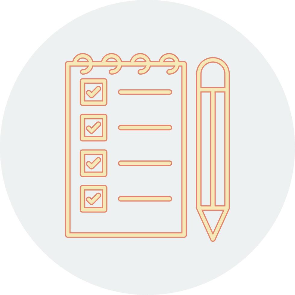 Notepad Writing Vecto Icon vector