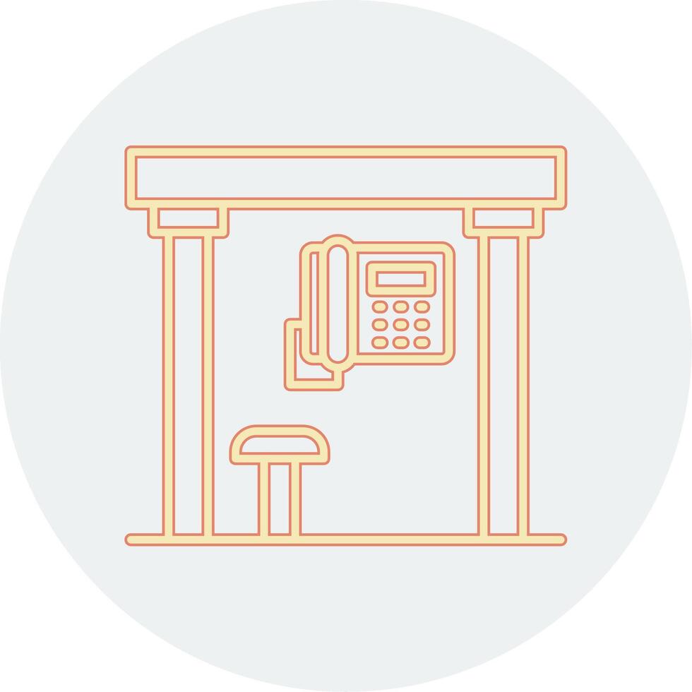 Telephone Box Vecto Icon vector