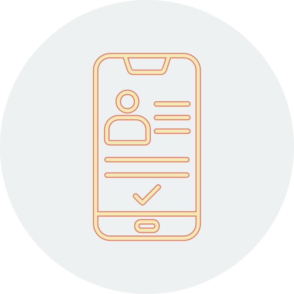 Smartphone Id Vecto Icon vector