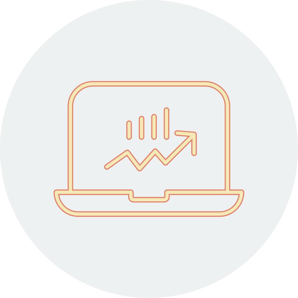 Stocks Monitoring Vecto Icon vector