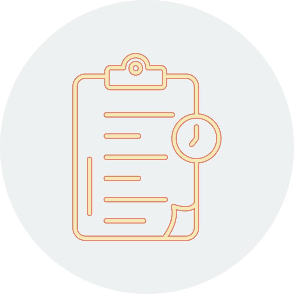 Time Clipboard Vecto Icon vector