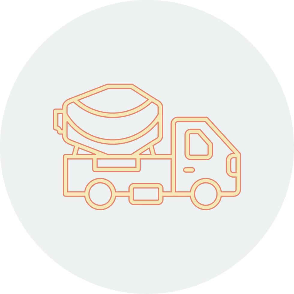 Cement Truck Vecto Icon vector