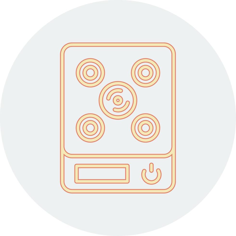 Induction Stove Vecto Icon vector
