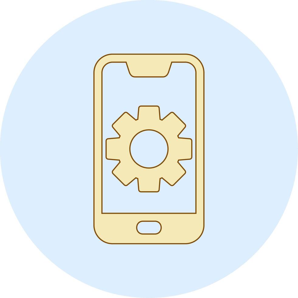 Mobile Setting Vecto Icon vector