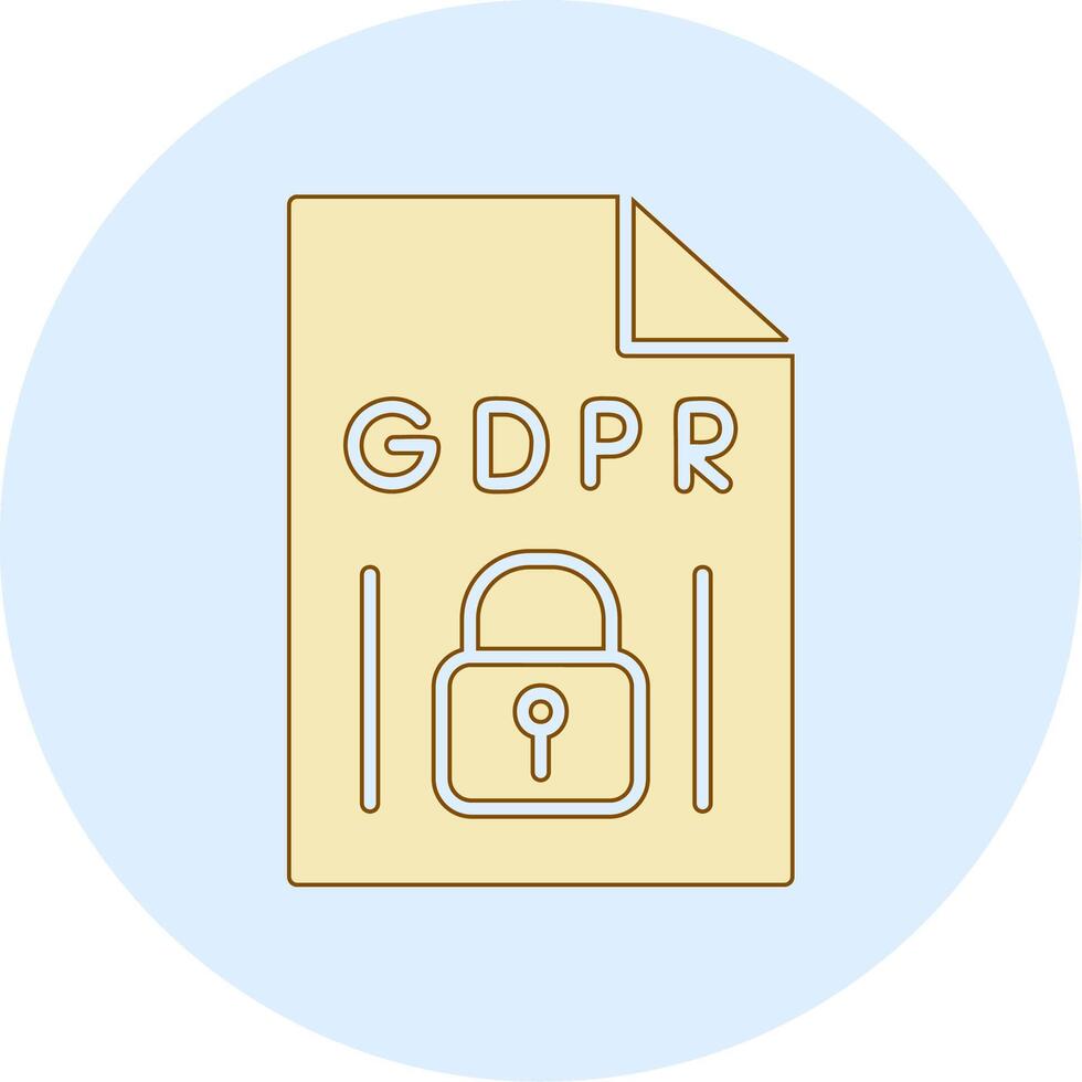 GDPR Vecto Icon vector