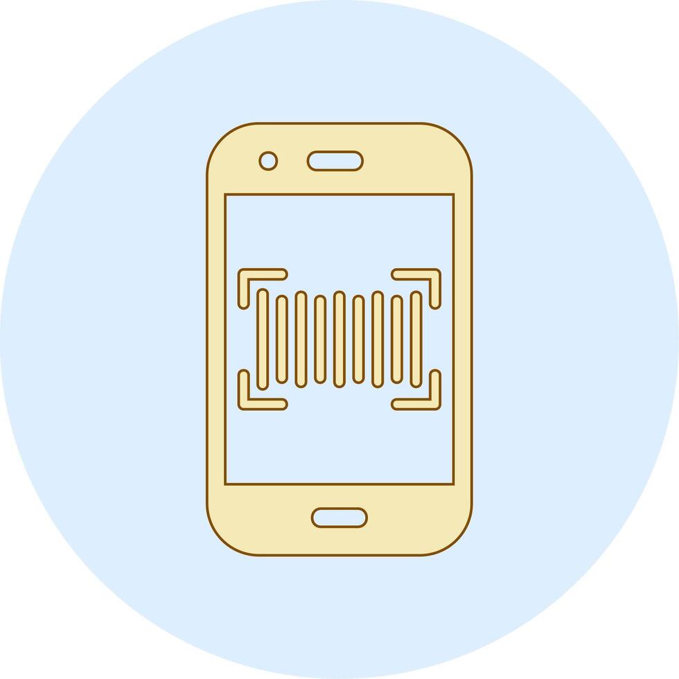 Phone Scanning Vecto Icon vector