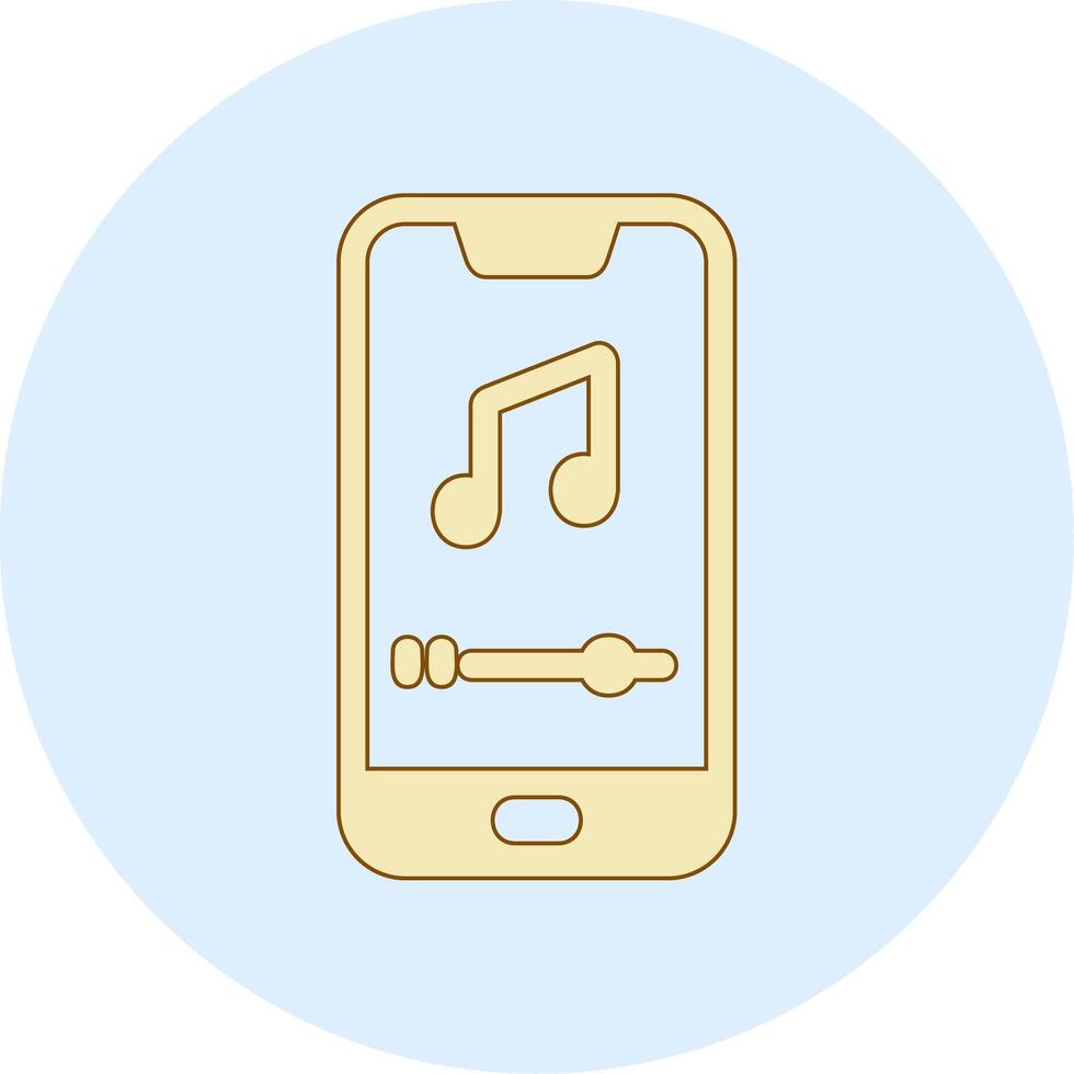 Mobile Music Player Vecto Icon vector