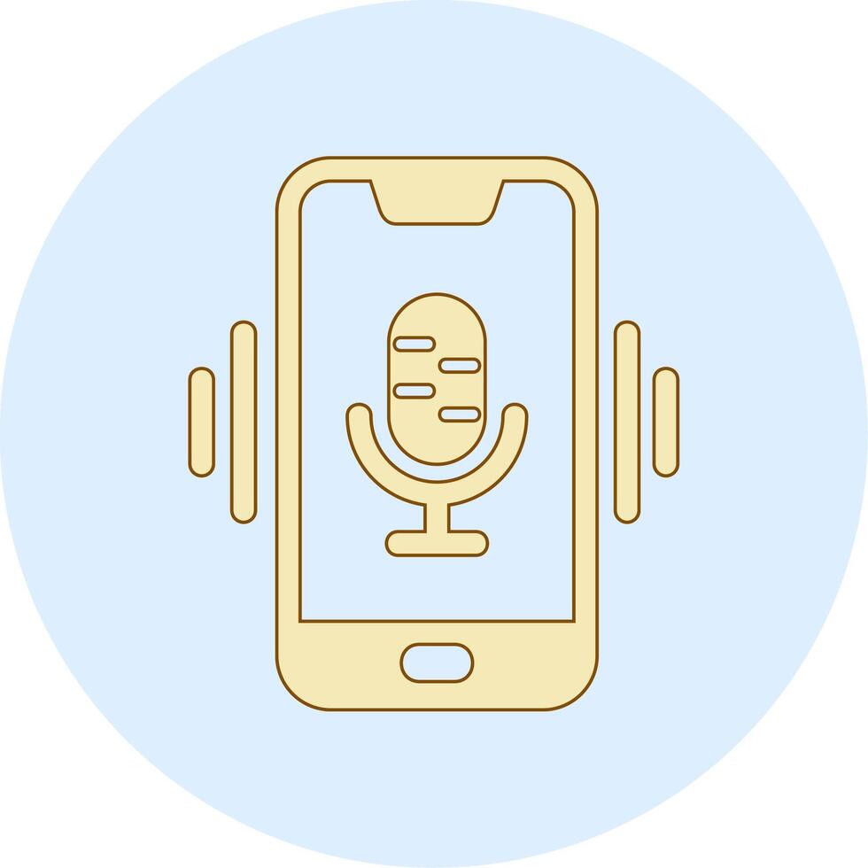 Mobile Voice Assistant Vecto Icon vector