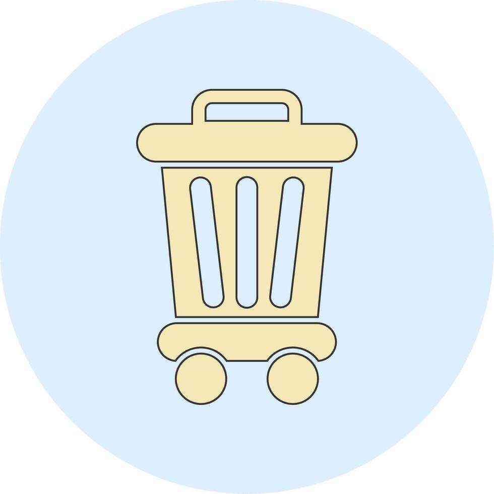 Trash Bin Vecto Icon vector