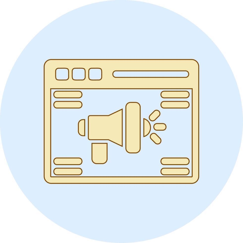 Online Advertising Vecto Icon vector