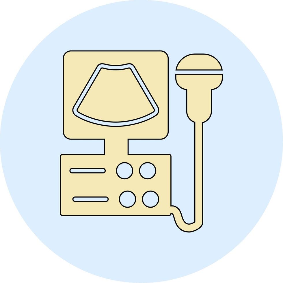 Ultrasound Machine Vecto Icon vector