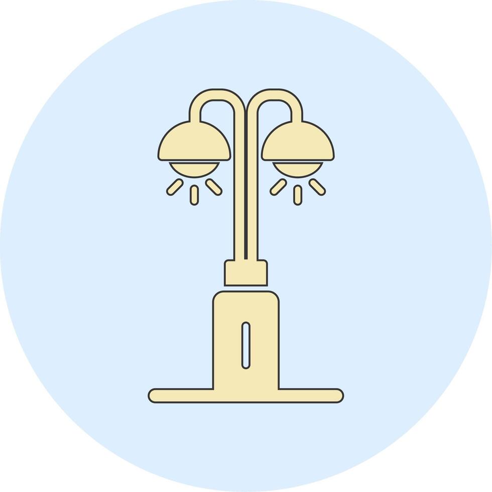 Park Lamp Vecto Icon vector