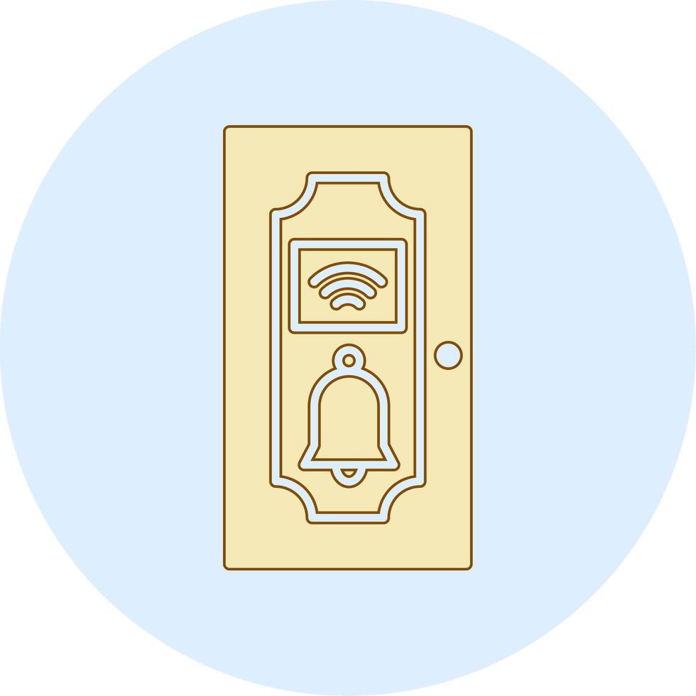 puerta campana vecto icono vector