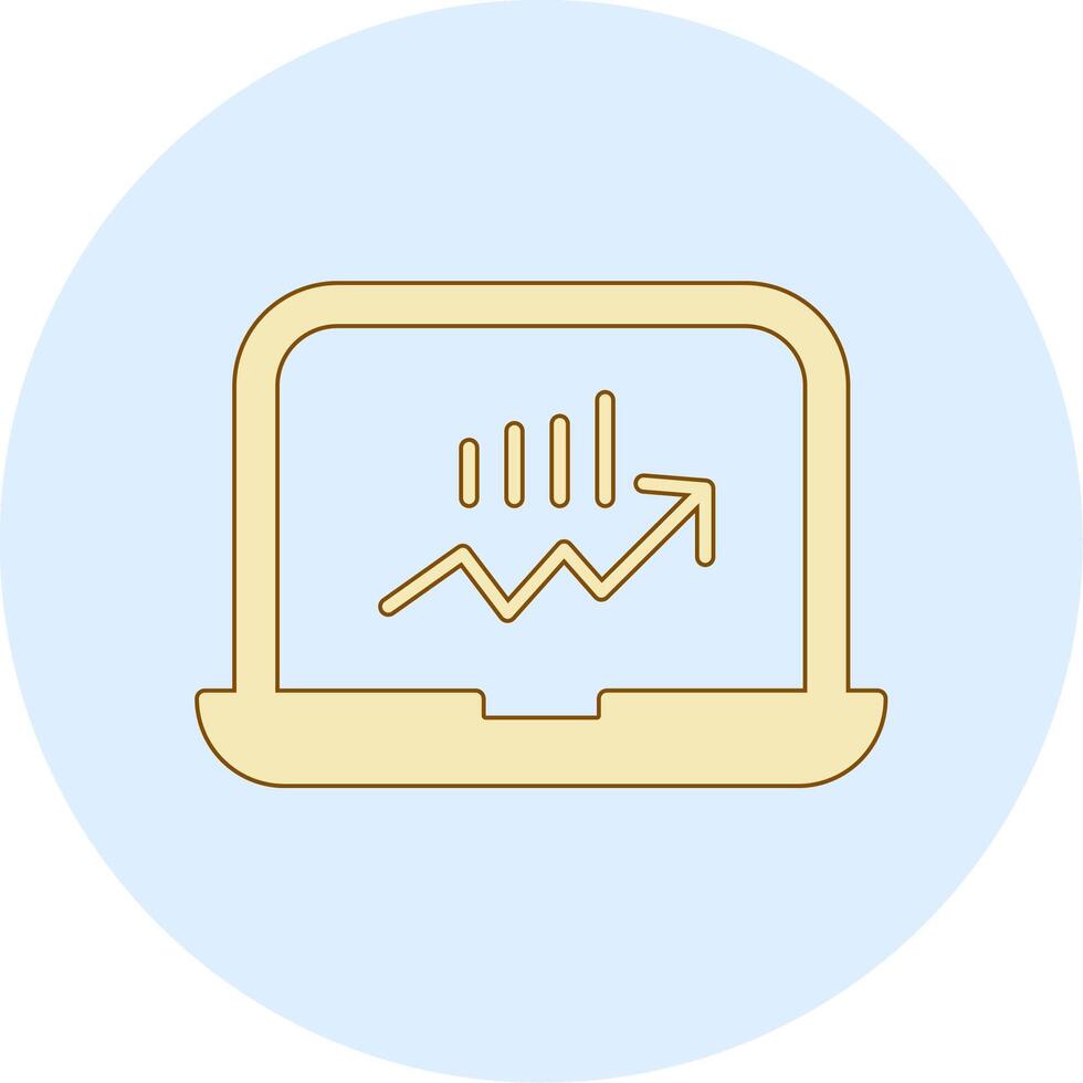 Stocks Monitoring Vecto Icon vector